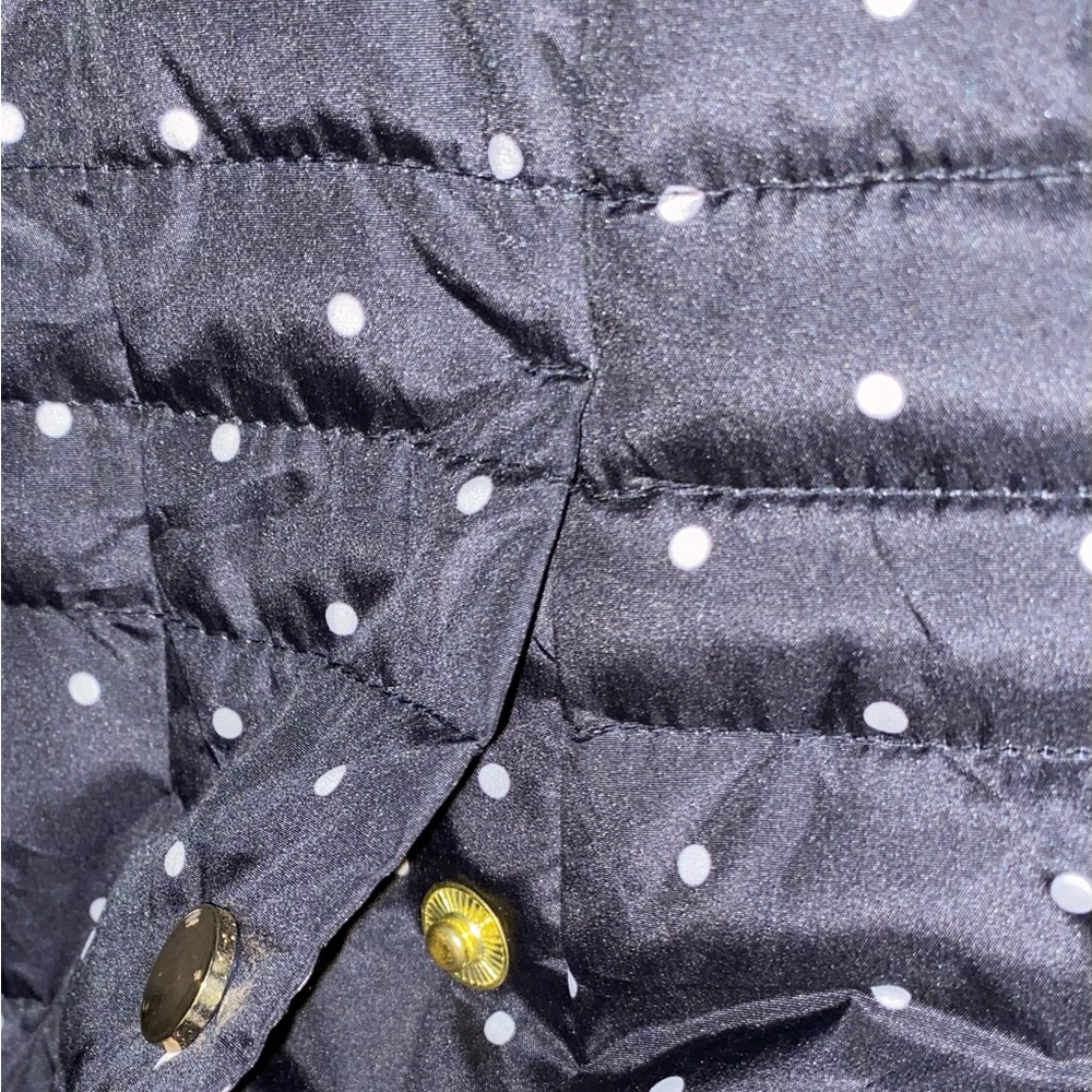 Medium Charter Club Polkadot Puffer Jacket - Picture 3 of 7